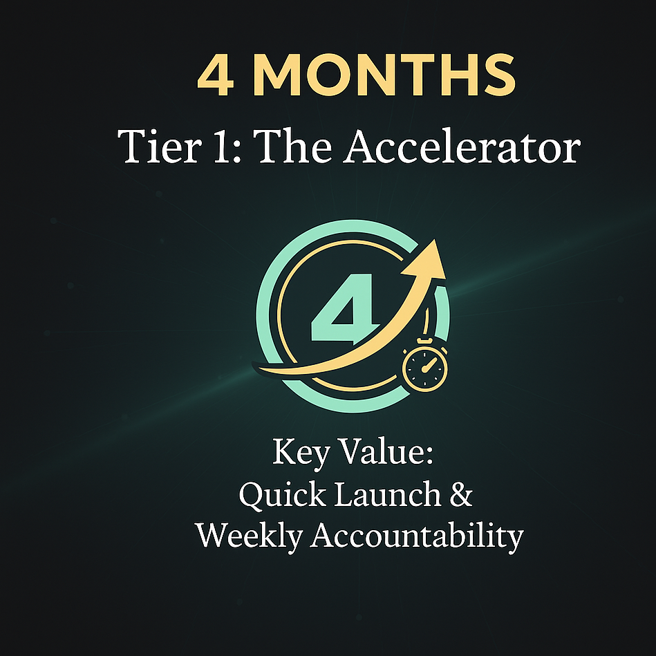 4-Month Mentorship: The Accelerator